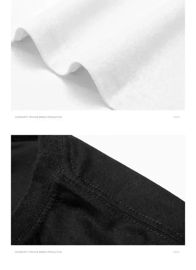 25 Printed T-Shirts Men's Summer Casual Fashion Trend High-end Short Sleeve Loose Comfortable Top Couples
