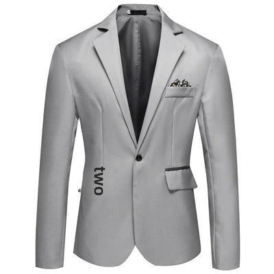 New Autumn Men's Western-style Suit Single-breasted Casual Cross-border Amazon Fashion Outdoor Wear Men's Blazer