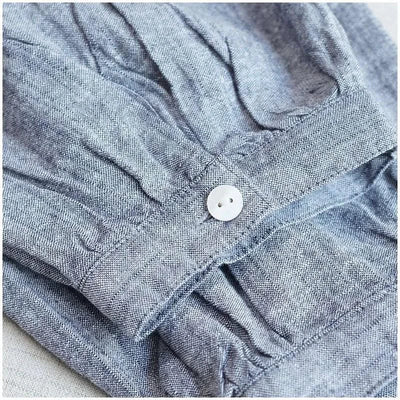 Cotton Linen Floral Embroidery Blouses Shirts For Women Tops Loose Oversize Lantern Long Sleeve Casual Boho Beach Summer Blusas
