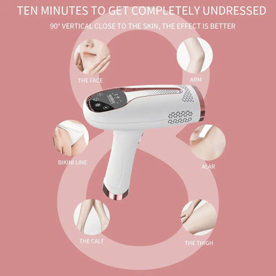 Professional Women Laser Hair Removal IPL Epilator Female Pulsed Light Electric Depilatory Device For Facial Body Bikini