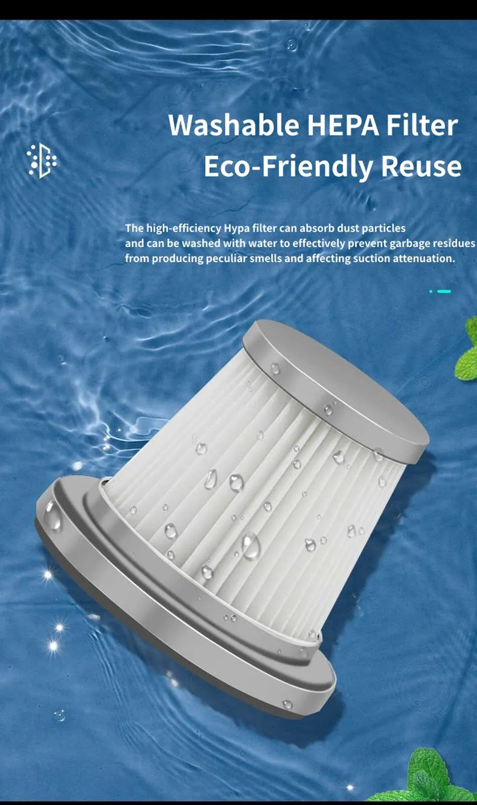 Portable Mini Car Vacuum Cleaner Rechargeable Handheld Automotive Vacuum Cleaner For Car Dust Catcher Cyclone Suction