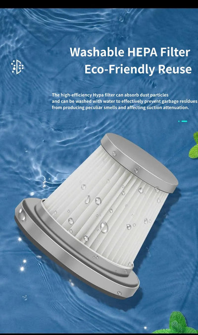 Portable Mini Car Vacuum Cleaner Rechargeable Handheld Automotive Vacuum Cleaner For Car Dust Catcher Cyclone Suction