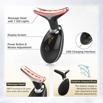 Anti Wrinkle Facial Massager Neck Face Beauty Device Skin Tighten Facial Lift Device Reduce Double Chin Skin Care Tool