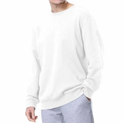 Basic Crewneck Sweatshirts for Men Women Comfy Pullover Tops Athletic