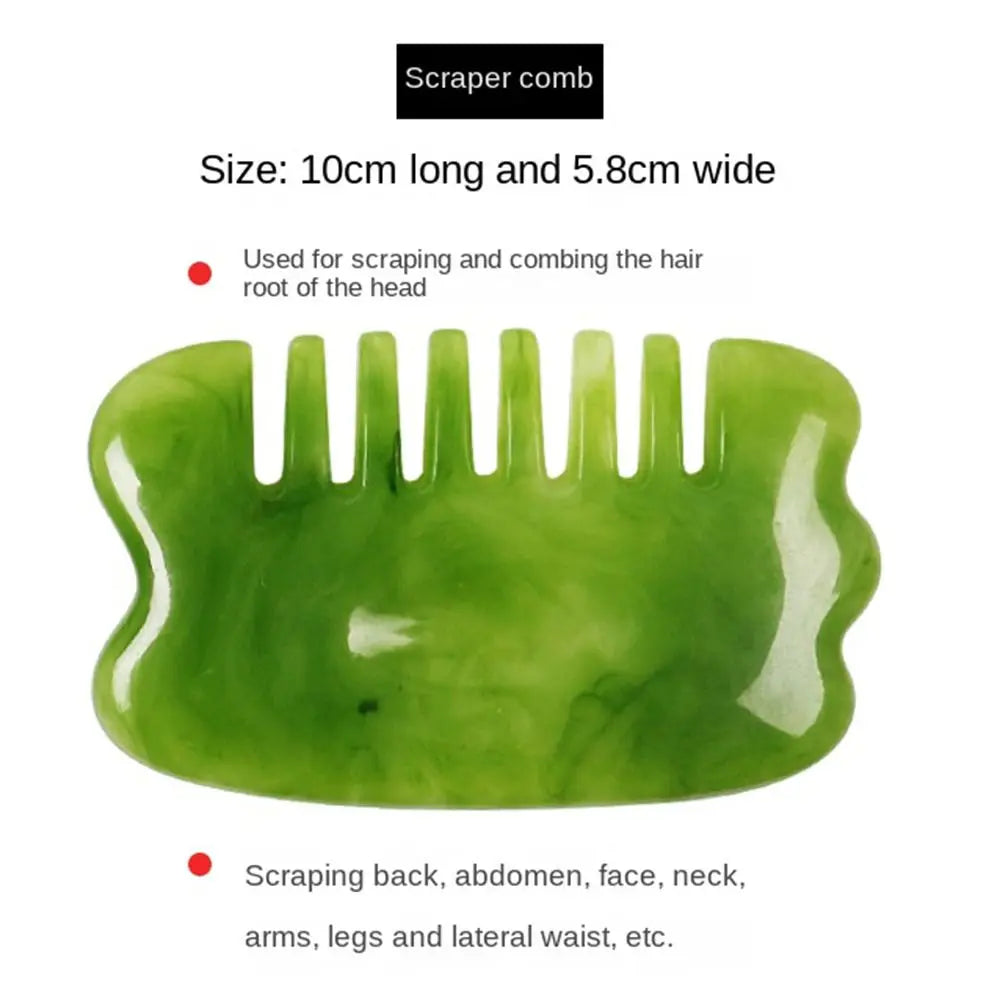 Neck Beauty Massage Comb Resin Skin Care Tool Facial Scraping Scraper Body Beautiful Tool Gua Sha Board Face Massager