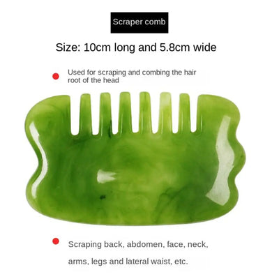 Neck Beauty Massage Comb Resin Skin Care Tool Facial Scraping Scraper Body Beautiful Tool Gua Sha Board Face Massager