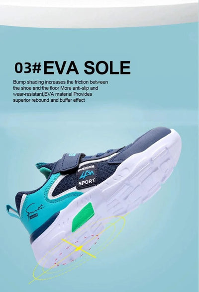 Children Casual Sports Shoes for Boys Breathable Summer Kids Hook&Loop Students Girls School Running Kids' Outdoor Sneakers