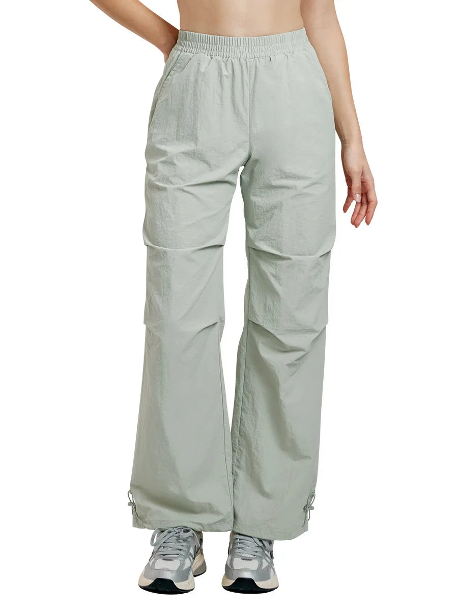 New Women's Cargo Pants Outdoor Hiking Trekking Straight Leg Tactical Softshell Windproof Waterproof Multi-Pocket Sports Pants