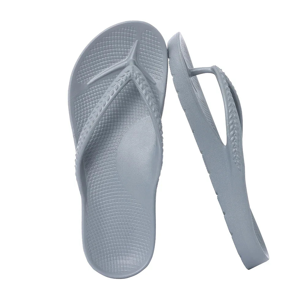 SmilePoP New Orthotic Sandals Flip Flops for Women with Arch Support Yoga Mat Summer Outdoor Beach Sandals Vacation Essentials