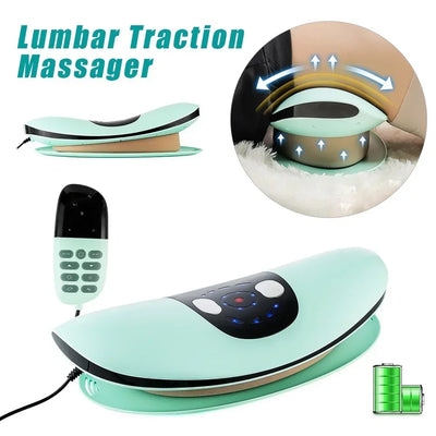 Electric Lumbar Traction Massager Adjustable Vibration Waist Massager Wa ist Spine Support Back Massage Machine Waist masajeador
