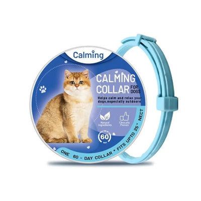 Pet Calming Collar for Dog Cat Waterproof  Adjustable Breakaway Pheromone Collar Reduce Stress Anxiety Relief Collar Pet Supply