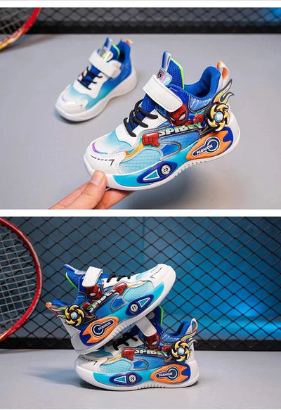 Boys' casual sports shoes | Lightweight and cushioned running shoes | 5-12 year old children's sports walking shoes | Shock abso