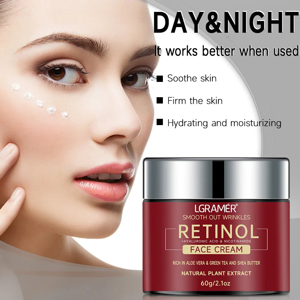Retinol Lifting Firming Cream Repairing Moisturizing Nourishing Cream Brightening Skin Facial Cream Anti-Aging Face Skin Care