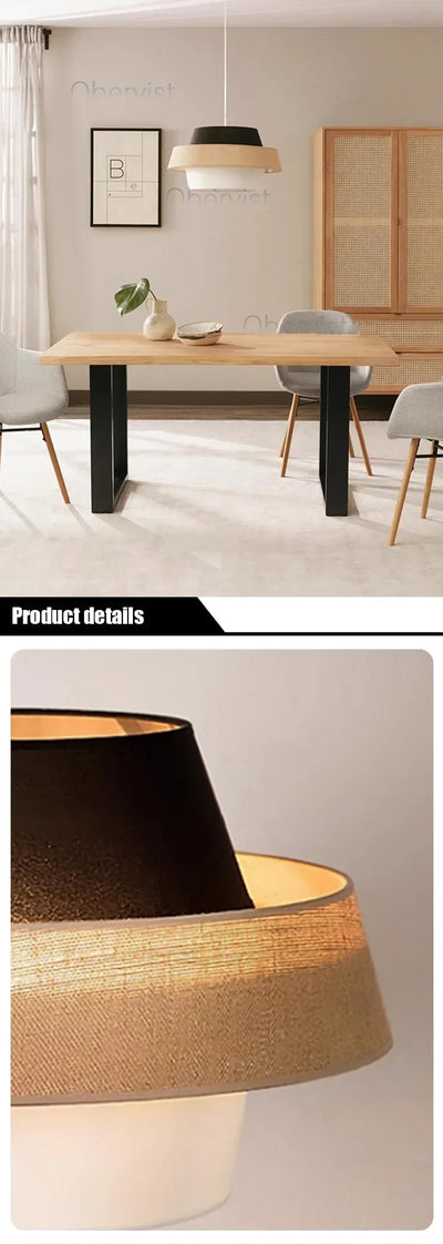 Nordic Fabric Chandelier Lighting Living Dining Bedroom Modern Restaurant E27 Pendant Lights Home Decor Hanging Lamps Fixtures