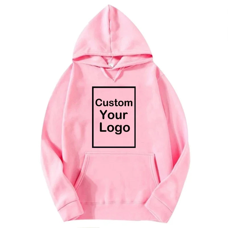 Men's and women's sports hooded sweatshirts, fashionable casual sweaters, customized, long sleeved, outdoor