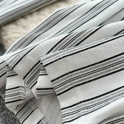 Pant Women Wide Leg Long Pants Striped Casual Loose High Waist Straight Trousers Y2k Streetwear Elegant Splice Work 2025 Capris
