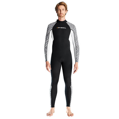 Wetsuit for Women Men One-piece Scuba Diving Suit 3/2MM Neoprene Long Sleeve Snorkeling Surfing Swimsuit Female Sun Protection