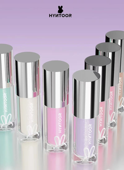 HYNTOOR Lip Gloss Shiny Shimmer Mirror Hydrating Moisturizing Water Shine Lipstick Nourishing Care Dewy Lip Makeup