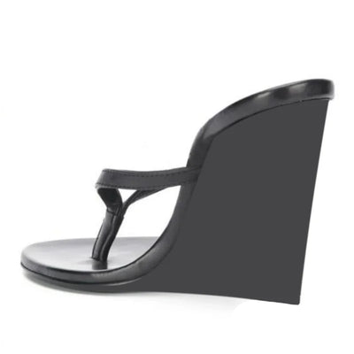 Women’s Summer Spring Wedge Flip Flops Sandals Casual Beach Non-Slip High Heel Slippers Lightweight Comfort Shoes Customized