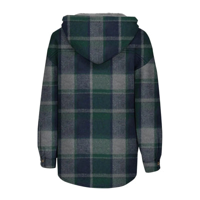 Women Chic Jackets Autumn Winter Lapel Patchwork Coats Casual Office Jacket