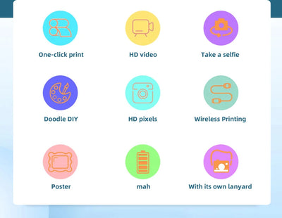 Digital Children Camera For Photography Instant Print Photo Kids Camera Mini Thermal Printer Video Educational Toys Gift