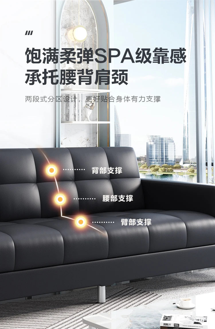 Black Living Room Sofa Bed Foldable Sectional Corner Modern Sofa Designer Elegant Muebles Para Habitacion Home Furniture