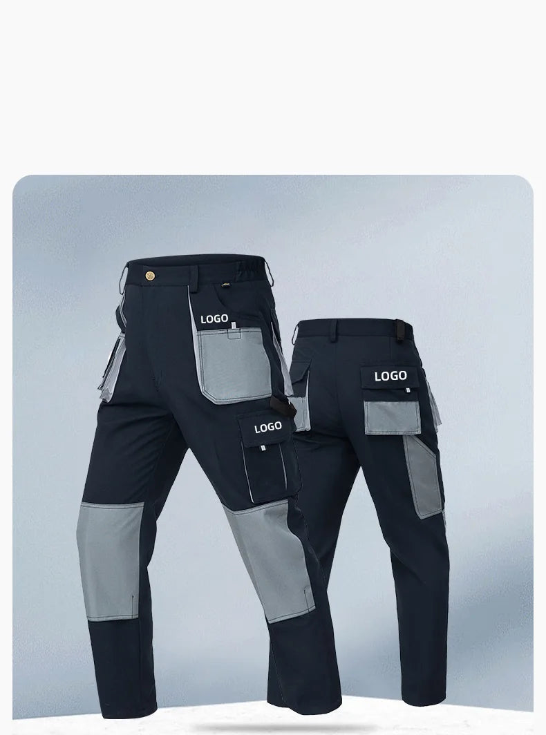 Work Trousers Working Pants For Men Cargo Pants Men Workwear Multi-pocket Outdoor Hiking Joggers Pants Functional Pockets Pants