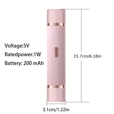 Two in one women's electric shaver - suitable for eyebrows, face, legs, and armpits, portable wet and dry hair remover