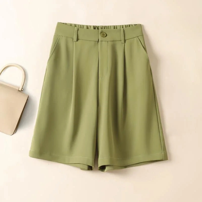 Short Pants Woman Wide Chiffon Shorts for Women Summer Women's Korean Style Designer Kpop Jorts Cheap Streetwear Flowy Comfy Hot