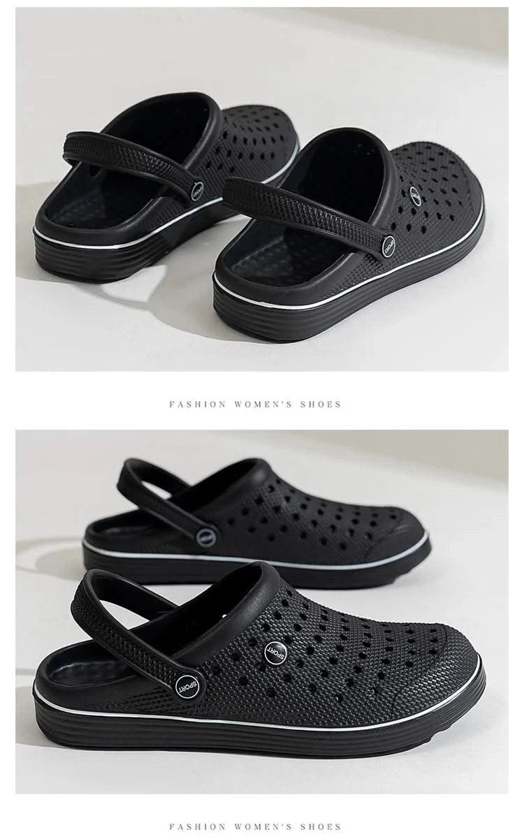 Men's Flat-Soled Clogs Are Breathable, Comfortable, Non-Slip, Wear-Resistant, Casual and Versatile, Daily Home Outing Work Shoes