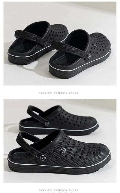 Men's Flat-Soled Clogs Are Breathable, Comfortable, Non-Slip, Wear-Resistant, Casual and Versatile, Daily Home Outing Work Shoes