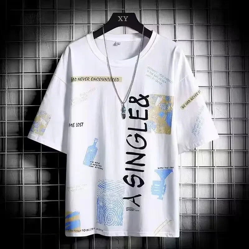 Men New T Shirt  Fashion Novelty  T Shirt   Tops Shirts Tee T-Shirt Crew Neck Streetwear Retro Style Multiple Colors Available