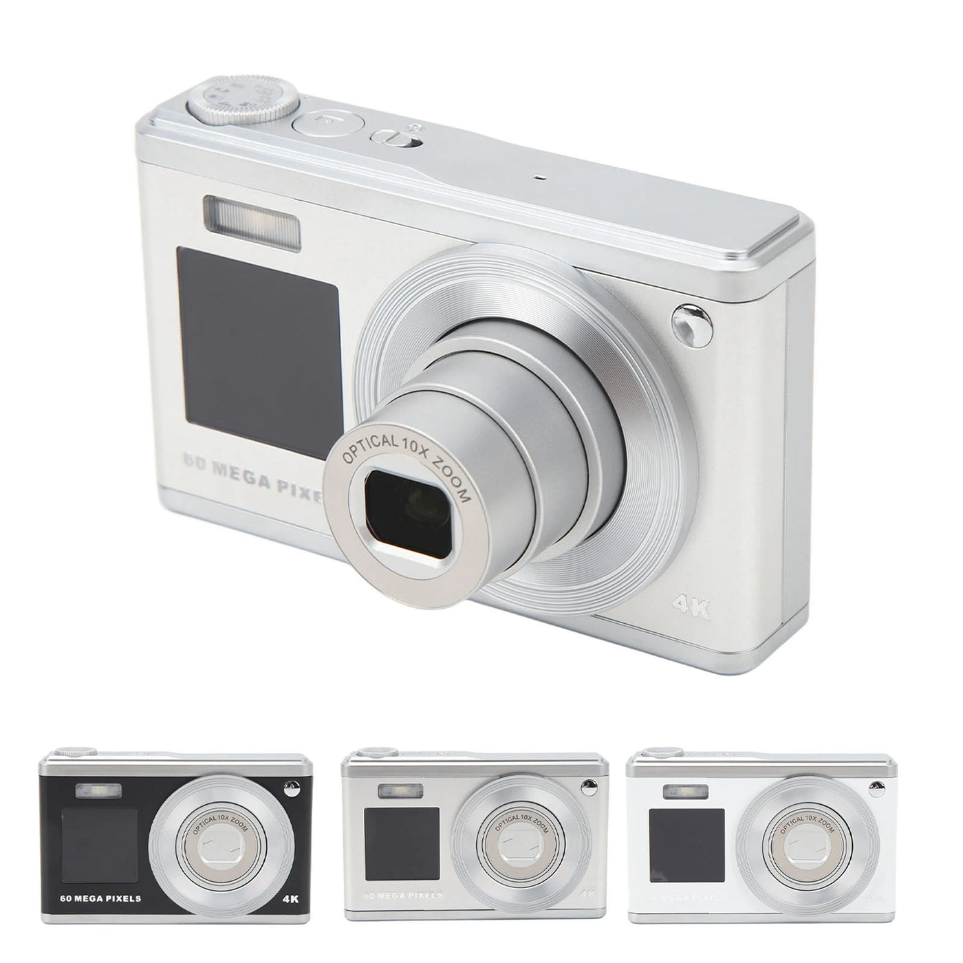 Digital Camera 2.88in IPS Screen Anti Shake 10X Optical Zoom 1000mAh Auto Focus Vlogging Camera Built in Fill Light