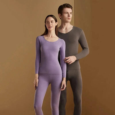 Women's Seamless Thermal Clothing Set 2 Pieces | Thick Double Layer Thermal Under Wear For Winter