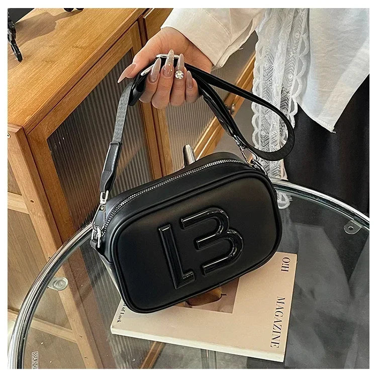 Designer Leather Tote Bag for Women Elegant Crossbody Shoulder Handbag Luxury Ladies Office Bag