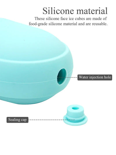 Silicone Ice Cube Trays Beauty Lifting Ice Ball Face Massager Contouring Eye Roller Facial Treatment Reduce Acne Skin Care Tool