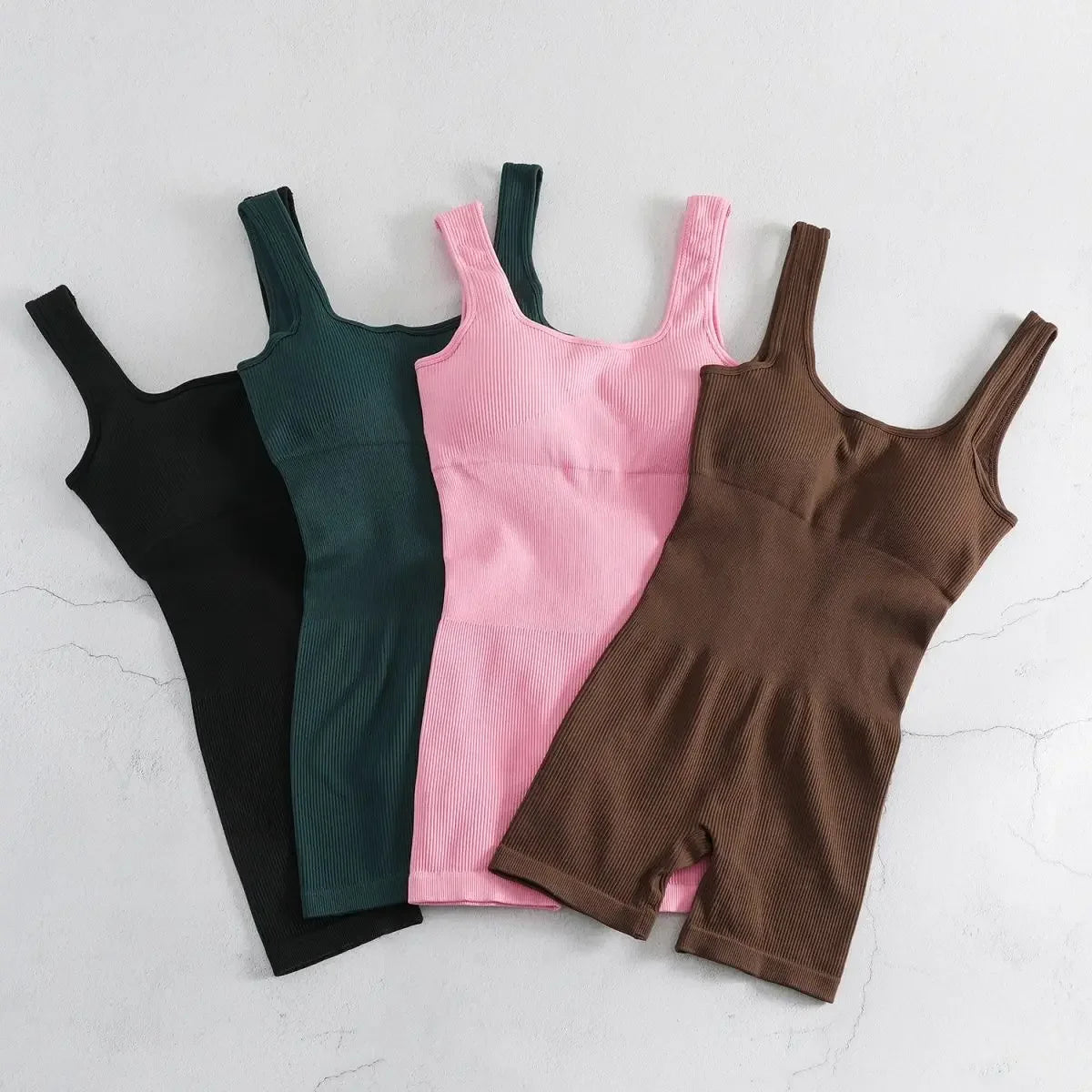 Women's Sleeveless Jumpsuit  Abdomen and Hips Women's Solid Color Sexy Tight-fitting Sports Yoga Jumpsuit  Fitness Clothes