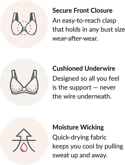 Front Closure Minimizer Bra for Womens Lace Floral Unlined Support Mesh Underwire Female Plunge Lingerie M L XL 3XL 4XL 5XL