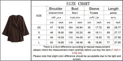 TFMLN Fashion Linen 2 Pieces Women 2024 Spring Summer Kimono Style Loose Lace Up Shirts Tops Women's Wide Leg Pants Sets
