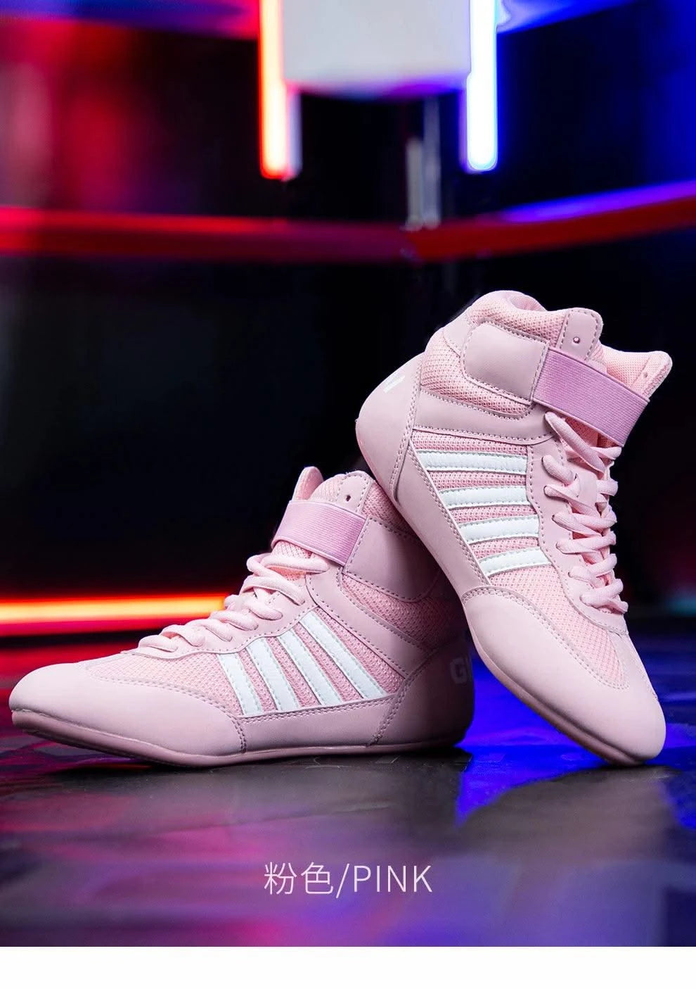 Boxing wrestling shoes children's adult training men women combat fighting Sanda high top shoes boots strength weightlifting gym