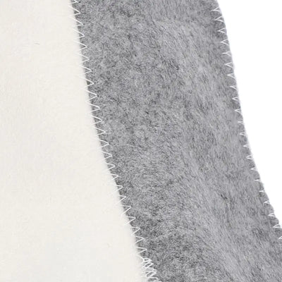 Sauna Hat Felt Bath Cap Reusable Shower Hat Breathable Bathroom Caps Sauna Room Household Bathing Hair Cover Gray White Six