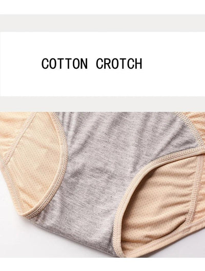 Leak Proof Menstrual Panties Women Underwear Period Cotton Waterproof Briefs Plus Size Female Physiological Breathable Pants