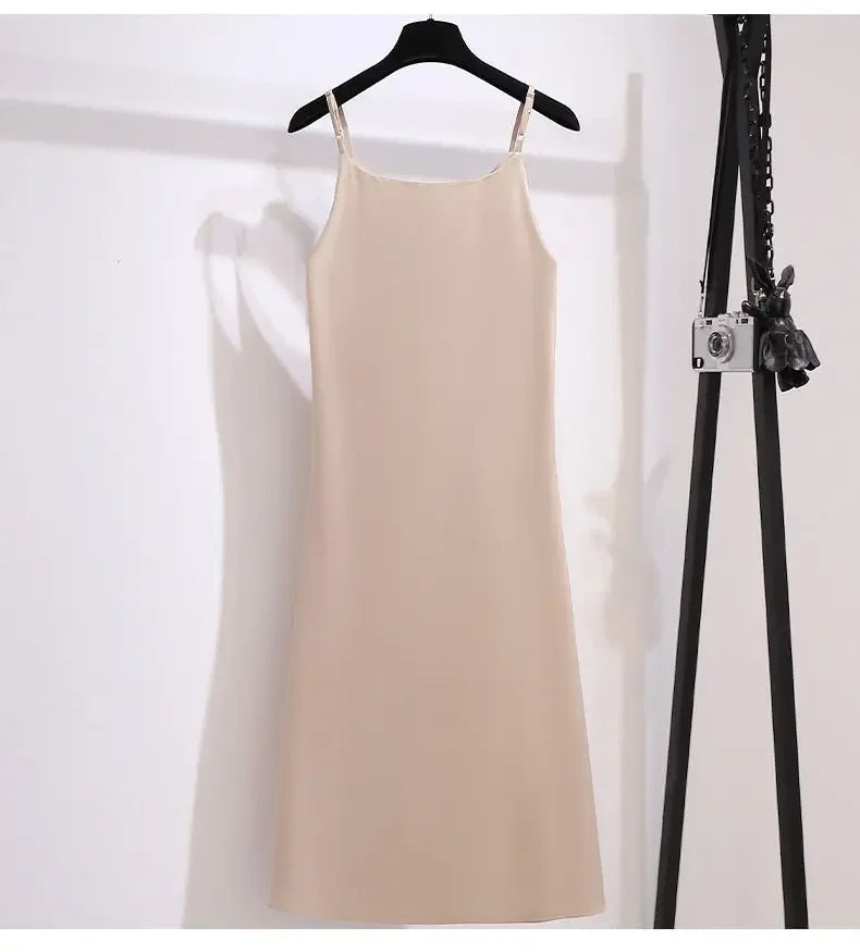 Slip Sundress Midi Green Dresses for Women 2024 Woman Dress Black Clothes Trendy Aesthetic Sensual Sexy One-piece X Retro Cotton