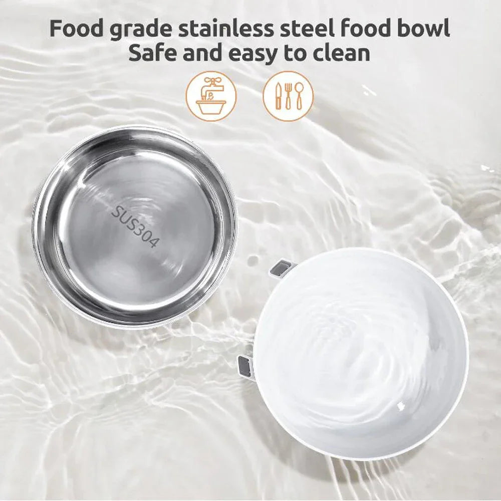 3.5L Automatic Pet Feeder Smart Food Dispenser For Cats Dogs Timer Stainless Steel Bowl Auto Dog Cat Pet Feeding Pet Supplies