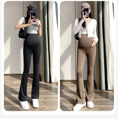 Maternity Leggings for Pregnant Women Yoga Flared High-waisted Trousers Pregnancy Clothes