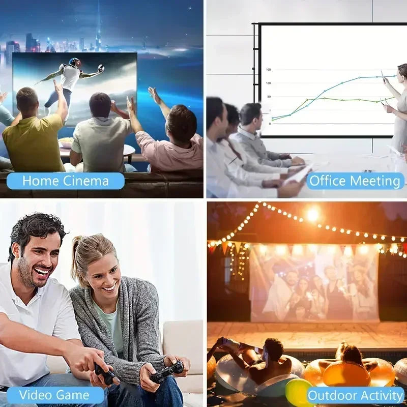 Mini portable YG300 projector, suitable for home theater, phone, compatible with USB and HDMI connections