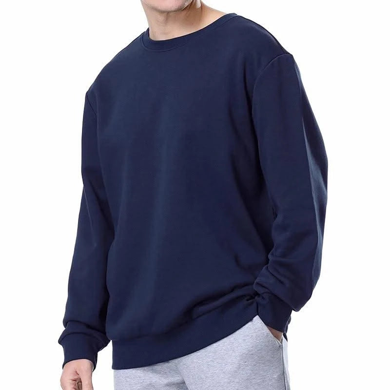 Basic Crewneck Sweatshirts for Men Women Comfy Pullover Tops Athletic