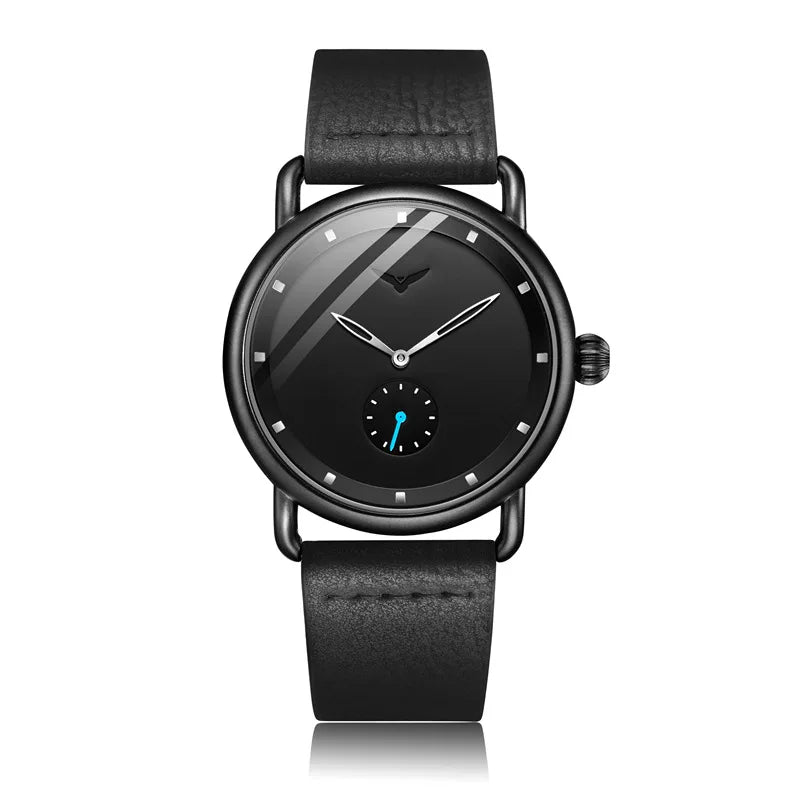 high-end Men's Watch Light Luxury Brand Business Trend Simple Leisure Belt Waterproof Meale Fashion Quartz Watches ﻿ Gift