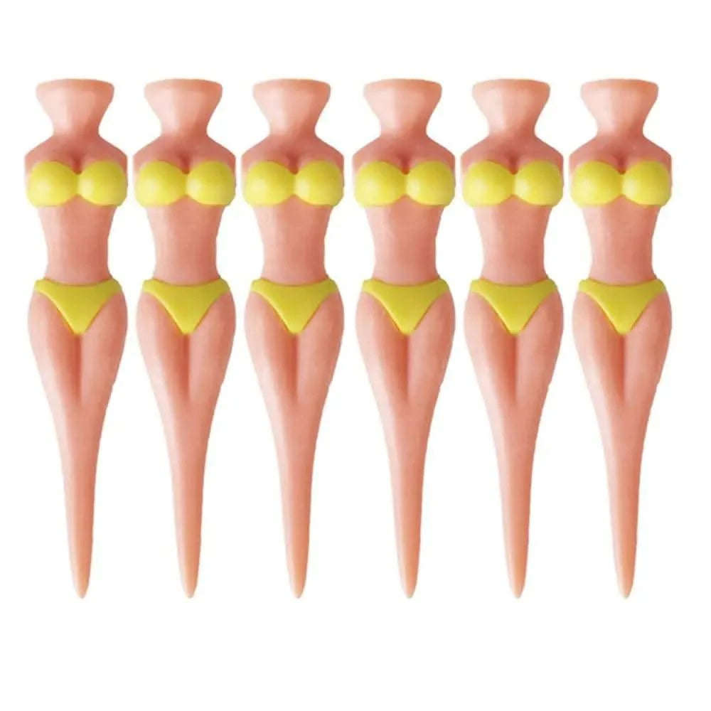 5 Pcs/Lot Women Ball Holder Lady Model Bikini Outdoor Golf Tees Golf Training Golf  Accessories Clubs Tee