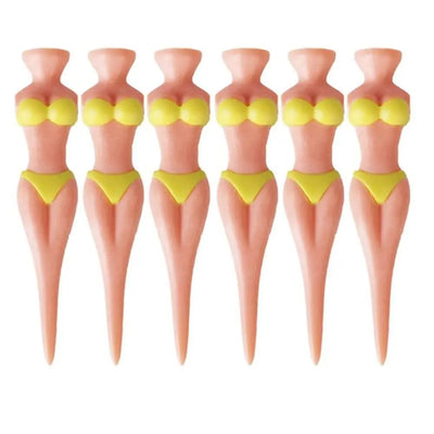 5 Pcs/Lot Women Ball Holder Lady Model Bikini Outdoor Golf Tees Golf Training Golf  Accessories Clubs Tee